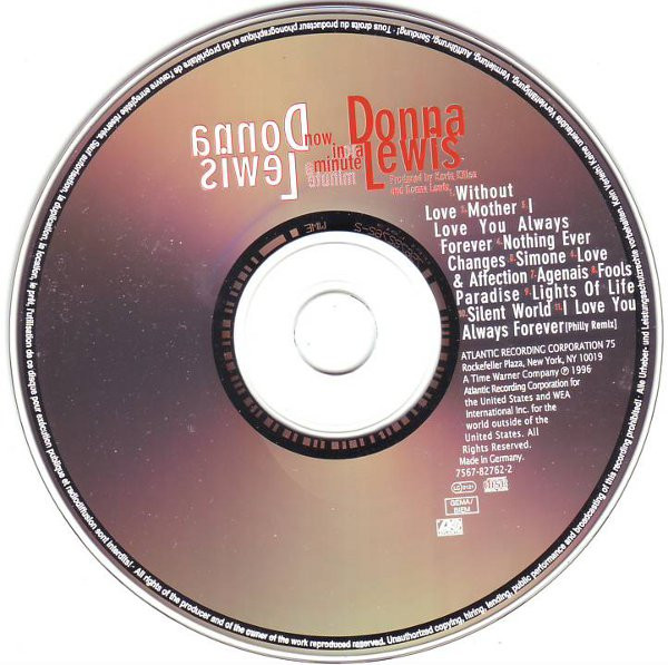 Donna Lewis - Now In A Minute | Atlantic (7567-82762-2) - 3