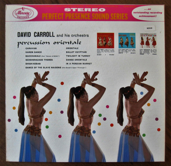David Carroll & His Orchestra - Percussion Orientale: Musical Sounds Of The Middle East | Mercury (PPS 6002) - 3