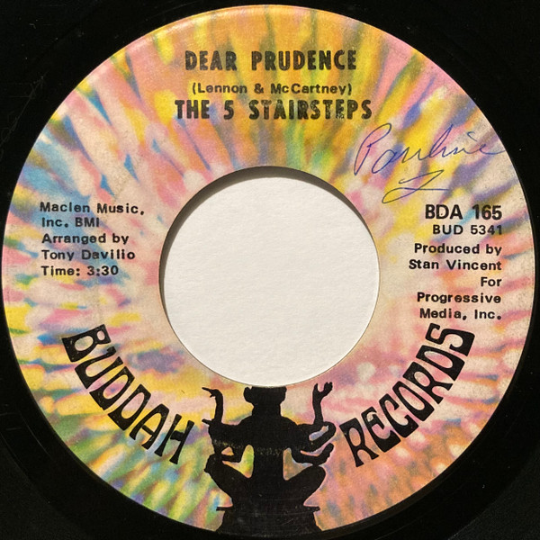 Five Stairsteps - O-o-h Child / Dear Prudence | Buddah Records (BDA 165) - 2