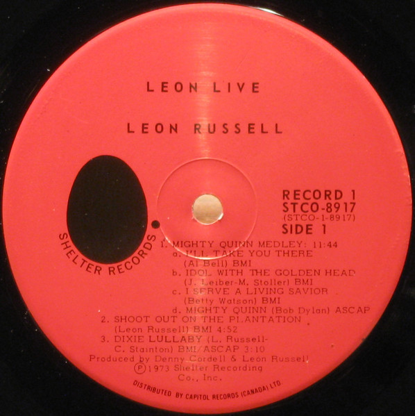 Leon Russell - Leon Live (2LP) [Vinyl] | Shelter Records (STCO-8917) - 4