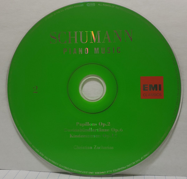 Robert Schumann - Piano Music | EMI Classics (50999 6 09047 2 0) - 4