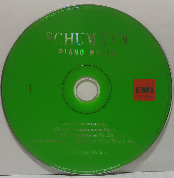 Robert Schumann - Piano Music | EMI Classics (50999 6 09047 2 0) - 3