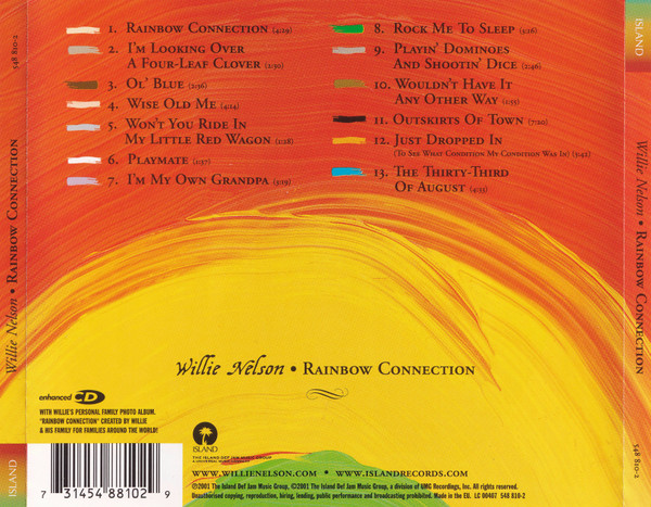 Willie Nelson - Rainbow Connection | Island Records (548 810-2) - 2