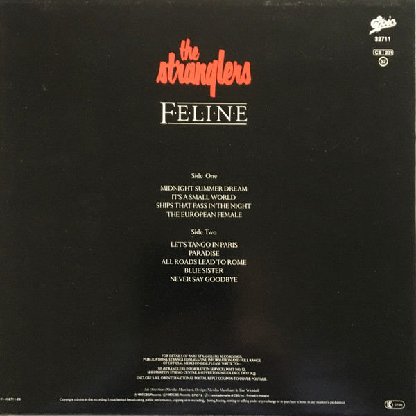 The Stranglers - Feline | Epic (EPC 25237) - 2