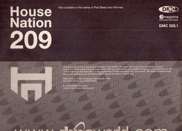 Various - House Nation 209 | DMC (DMC 209/1) - 3