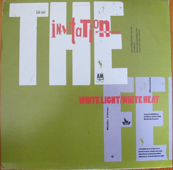 The Feelies - Invitation | A&M Records (75021 7227 1) - 2