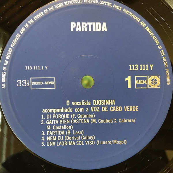 Voz De Cabo Verde - Partida | Casa Silva (113 111 Y) - 2