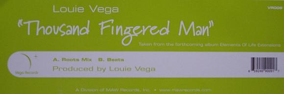Louie Vega - Thousand Fingered Man | Vega Records (VR009) - 2