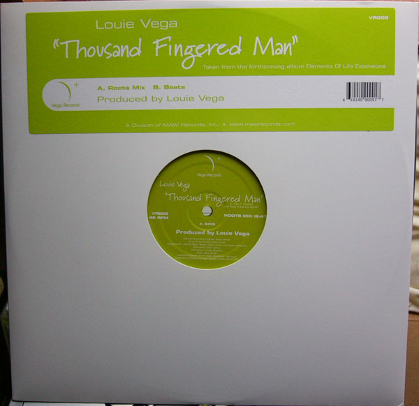 Louie Vega - Thousand Fingered Man | Vega Records (VR009) - main