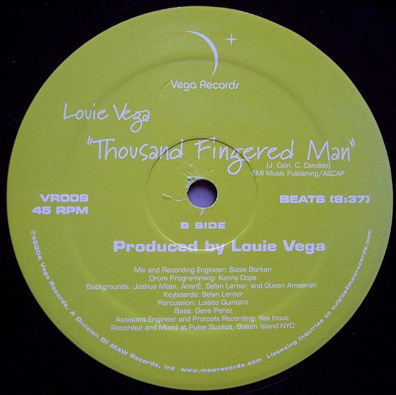Louie Vega - Thousand Fingered Man | Vega Records (VR009) - 4