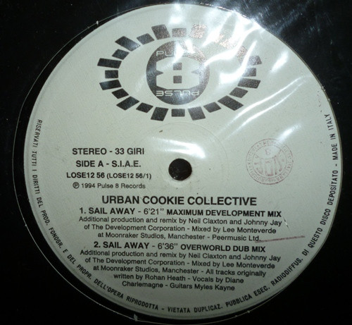 Urban Cookie Collective - Sail Away | Pulse-8 Records (LOSE12 56) - main Urban Cookie Collective - Sail Away | Pulse-8 Records (LOSE12 56) - main