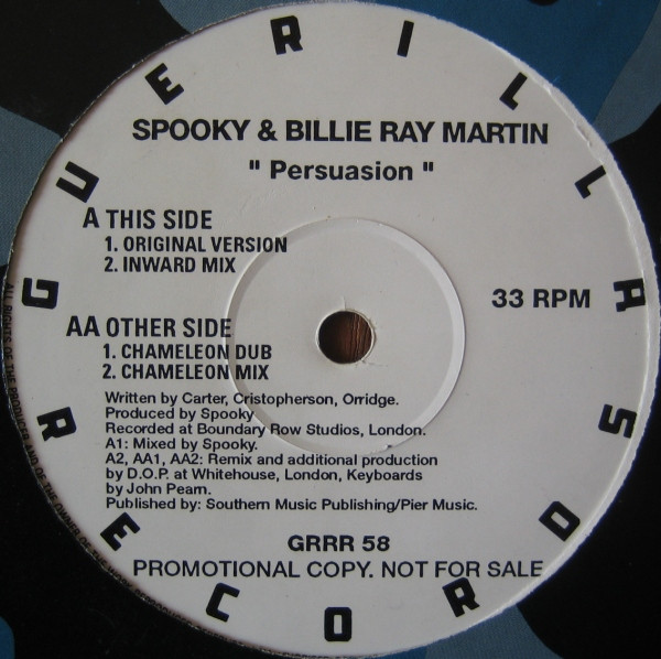Spooky & Billie Ray Martin - Persuasion | Guerilla (GRRR 58) - 2 Spooky & Billie Ray Martin - Persuasion | Guerilla (GRRR 58) - 2