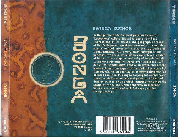Bonga - Swinga Swinga | Vidisco (11.80.7603) - 2 Bonga - Swinga Swinga | Vidisco (11.80.7603) - 2