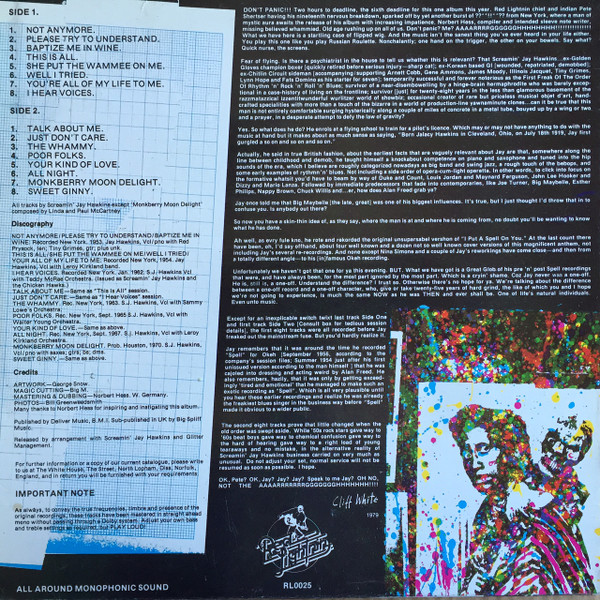 Screamin' Jay Hawkins - Screamin' The Blues | Red Lightnin' (RL0025) - 2 Screamin' Jay Hawkins - Screamin' The Blues | Red Lightnin' (RL0025) - 2