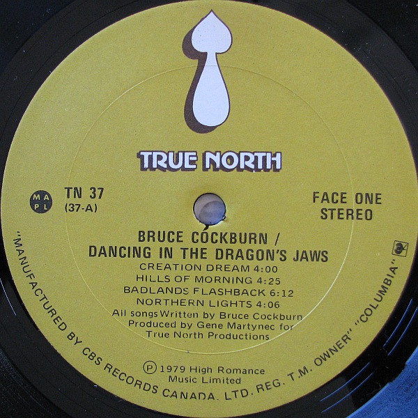 Bruce Cockburn - Dancing In The Dragon's Jaws | True North (TN 37) - 2 Bruce Cockburn - Dancing In The Dragon's Jaws | True North (TN 37) - 2