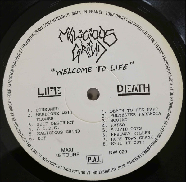 Malicious Grind - Welcome To Life | New Wave Records (NW 029) - 3