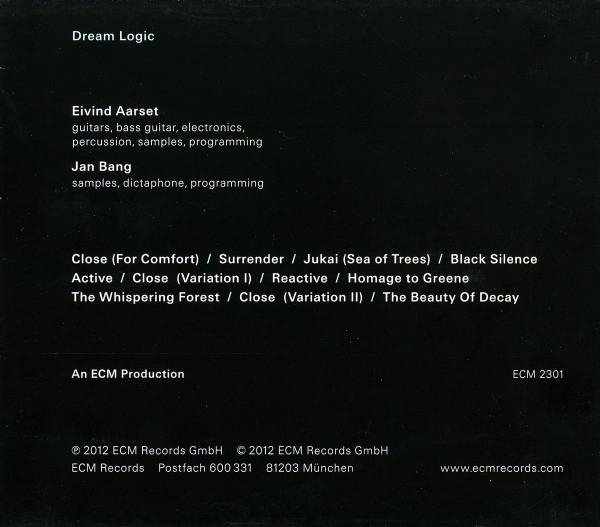 Eivind Aarset - Dream Logic | ECM Records (ECM 2301) - 2