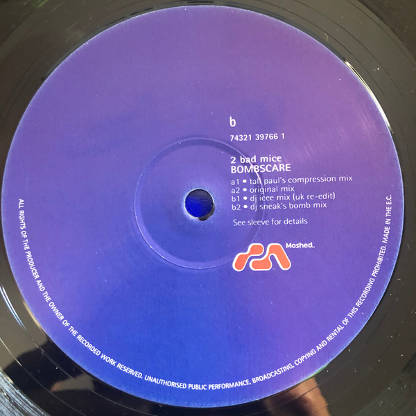 2 Bad Mice - Bombscare | Moshed Recordings (74321 39766 1) - 4 2 Bad Mice - Bombscare | Moshed Recordings (74321 39766 1) - 4