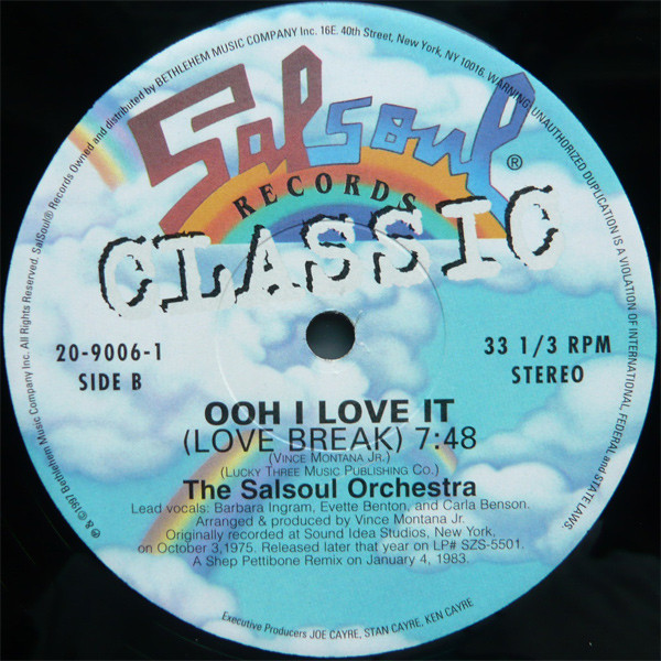 Double Exposure / The Salsoul Orchestra - My Love Is Free / Ooh I Love It (Love Break) | Salsoul Records (20-9006-1) - 2 Double Exposure / The Salsoul Orchestra - My Love Is Free / Ooh I Love It (Love Break) | Salsoul Records (20-9006-1) - 2