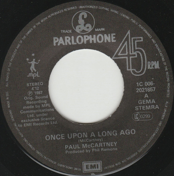 Paul McCartney - Once Upon A Long Ago | Parlophone (1C 006-2021857) - 3