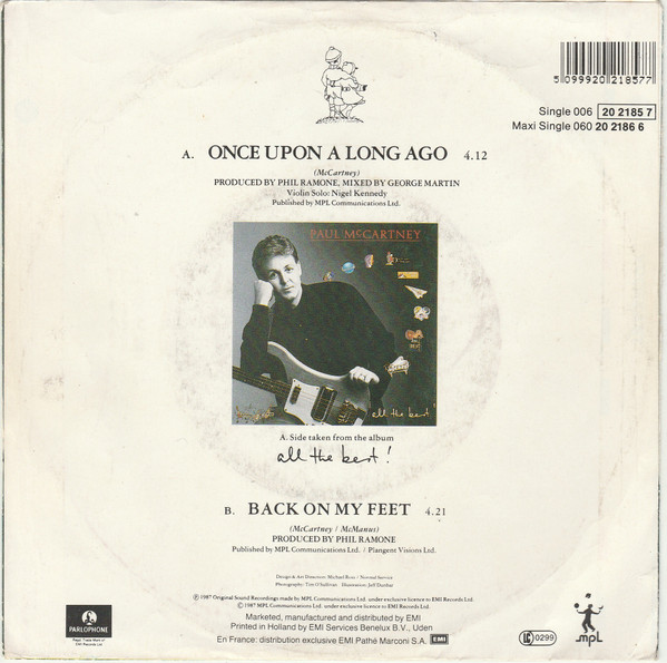 Paul McCartney - Once Upon A Long Ago | Parlophone (1C 006-2021857) - 2