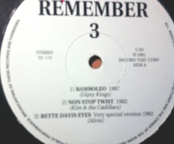 Various - Remember 3 | Records Tais Corporation (C 03) - main Various - Remember 3 | Records Tais Corporation (C 03) - main