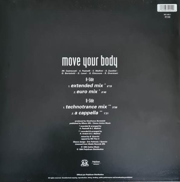 Anticappella - Move Your Body | Panic Records (855 445-1) - 2 Anticappella - Move Your Body | Panic Records (855 445-1) - 2