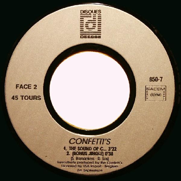 Confetti's - The Sound Of C... | Disques Déesse (850-7) - 4 Confetti's - The Sound Of C... | Disques Déesse (850-7) - 4