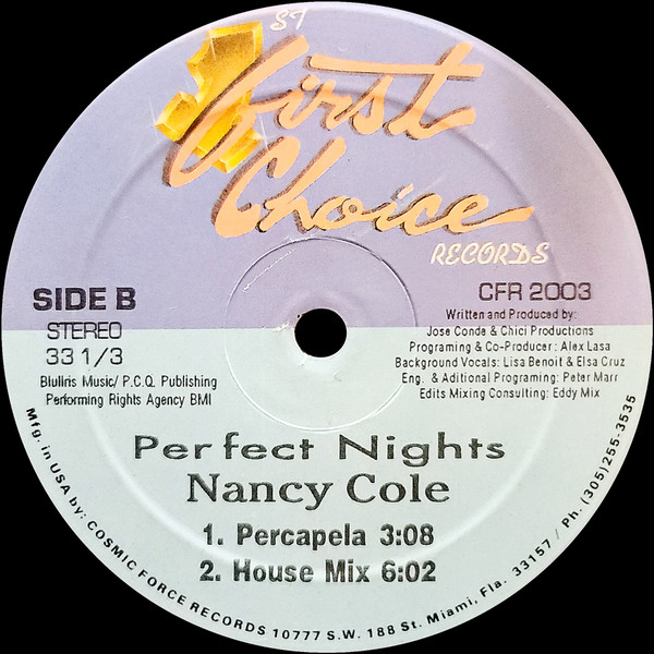 Nancy Cole - Perfect Nights | First Choice Records (CFR 2003) - 2
