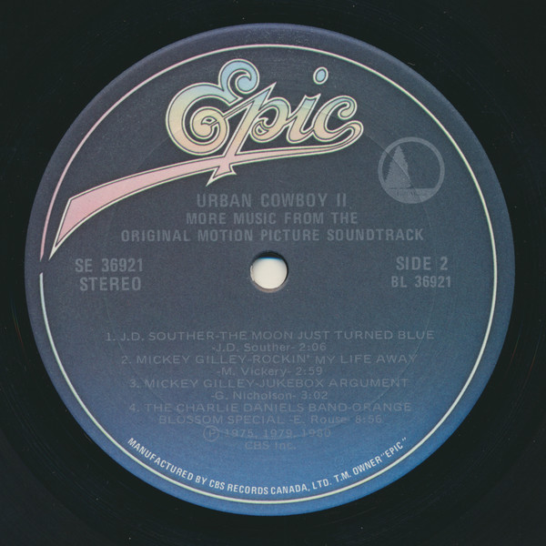 Various - Urban Cowboy II (More Music From The Original Motion Picture Soundtrack) | Epic (SE 36921) - 4 Various - Urban Cowboy II (More Music From The Original Motion Picture Soundtrack) | Epic (SE 36921) - 4