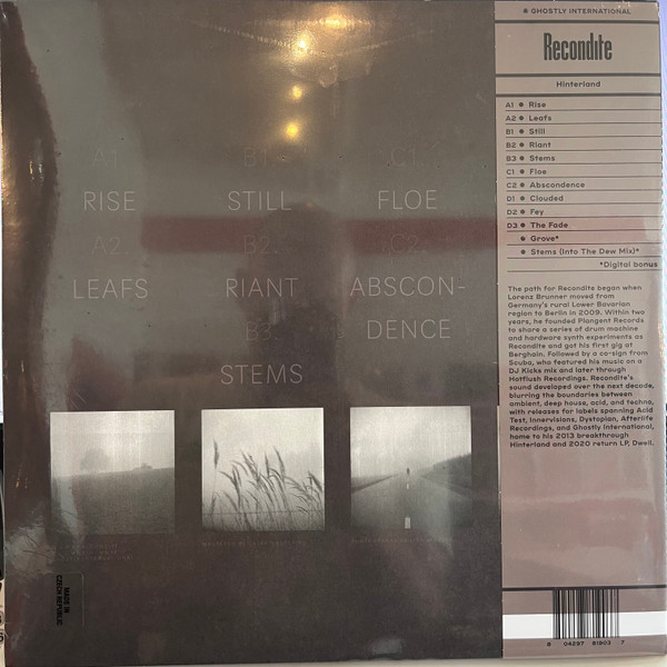 Recondite - Hinterland | Ghostly International (GI-190LP) - 2