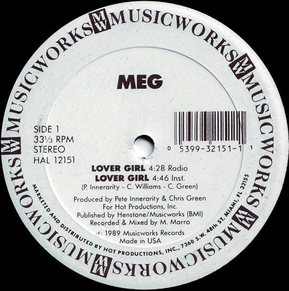 MEG - Lover Girl | Musicworks Records (HAL 12151) - main MEG - Lover Girl | Musicworks Records (HAL 12151) - main