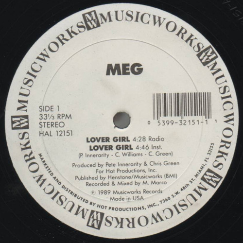 MEG - Lover Girl | Musicworks Records (HAL 12151) - 2 MEG - Lover Girl | Musicworks Records (HAL 12151) - 2