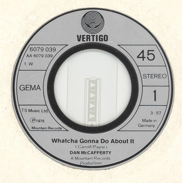 Dan McCafferty - Whatcha Gonna Do About It | Vertigo (6079 039) - 2