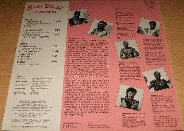 Susu Bilibi - Dziwo Nefa | Face Music Switzerland (FM 50002) - 2 Susu Bilibi - Dziwo Nefa | Face Music Switzerland (FM 50002) - 2