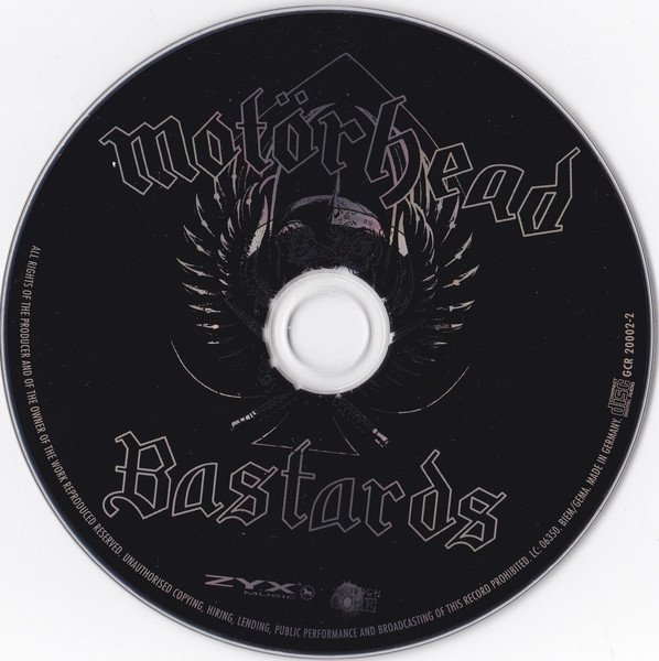 Motörhead - Bastards | Golden Core (GCR 20002-2) - 3