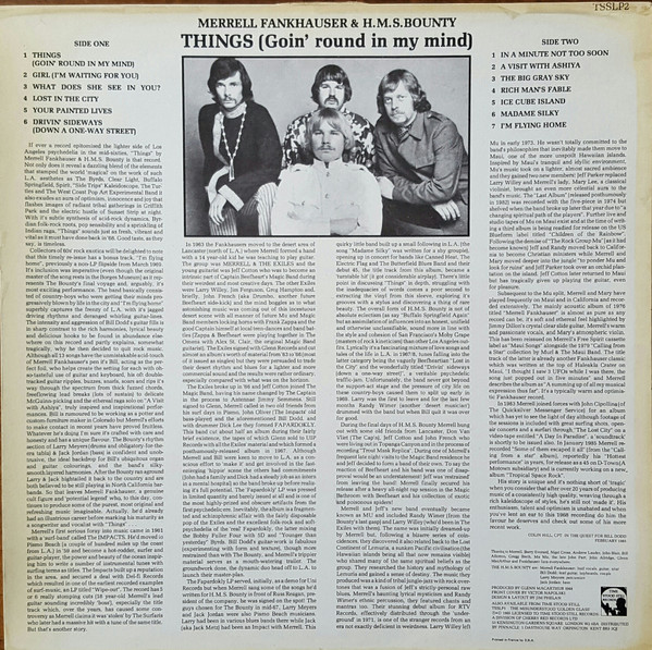Merrell Fankhauser & H.M.S. Bounty - Things (Goin' Round In My Mind) LP | Time Stood Still Records (TSSLP2) - 2 Merrell Fankhauser & H.M.S. Bounty - Things (Goin' Round In My Mind) LP | Time Stood Still Records (TSSLP2) - 2