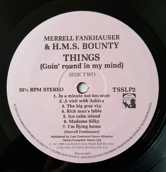 Merrell Fankhauser & H.M.S. Bounty - Things (Goin' Round In My Mind) LP | Time Stood Still Records (TSSLP2) - 4 Merrell Fankhauser & H.M.S. Bounty - Things (Goin' Round In My Mind) LP | Time Stood Still Records (TSSLP2) - 4