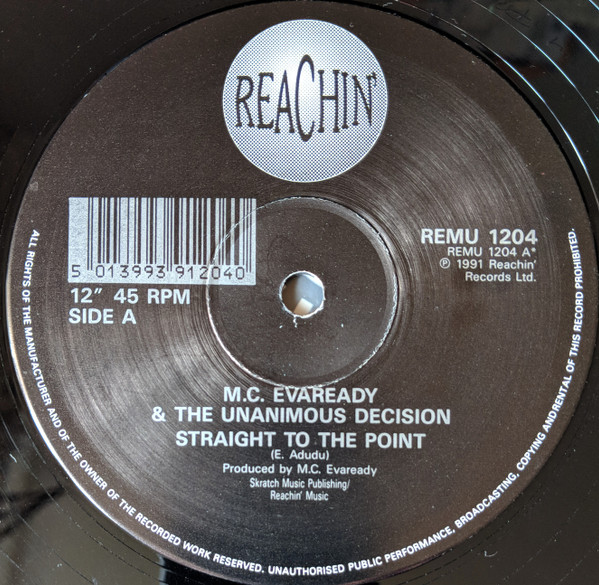Eveready & Unanimous Decision - Straight To The Point | Reachin Records (REMU 1204) - 3