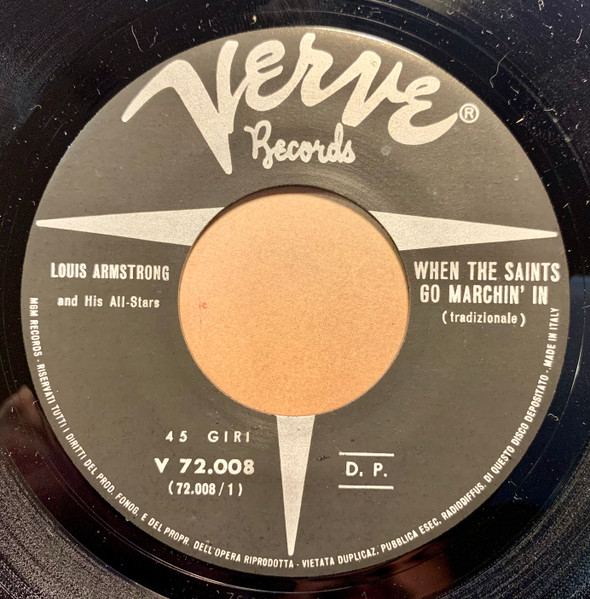 Louis Armstrong - When The Saints Go Marchin' In | Verve Records (V 72.008) - 3