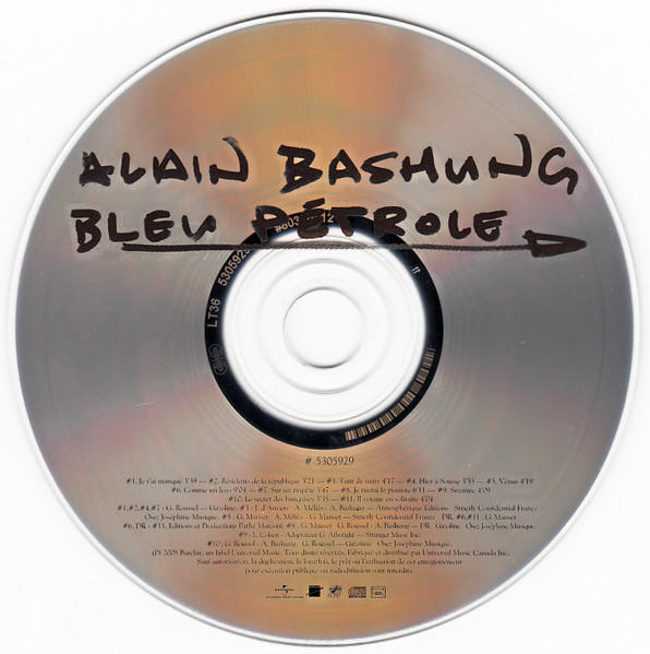 Alain Bashung - Bleu Pétrole | Barclay (# 5305929) - 4 Alain Bashung - Bleu Pétrole | Barclay (# 5305929) - 4