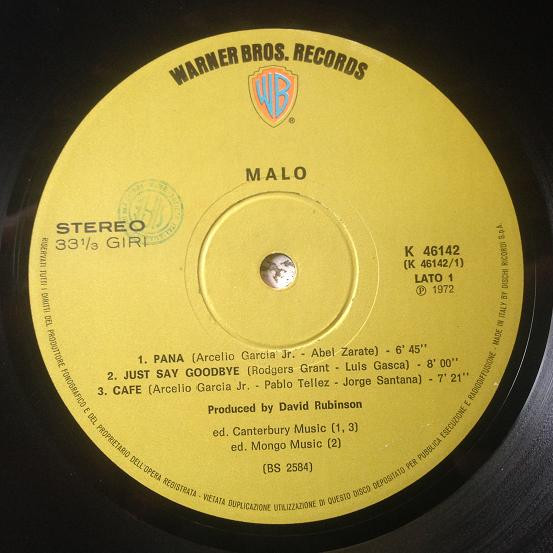 Malo - Malo | Warner Bros. Records (K 46142) - 4 Malo - Malo | Warner Bros. Records (K 46142) - 4