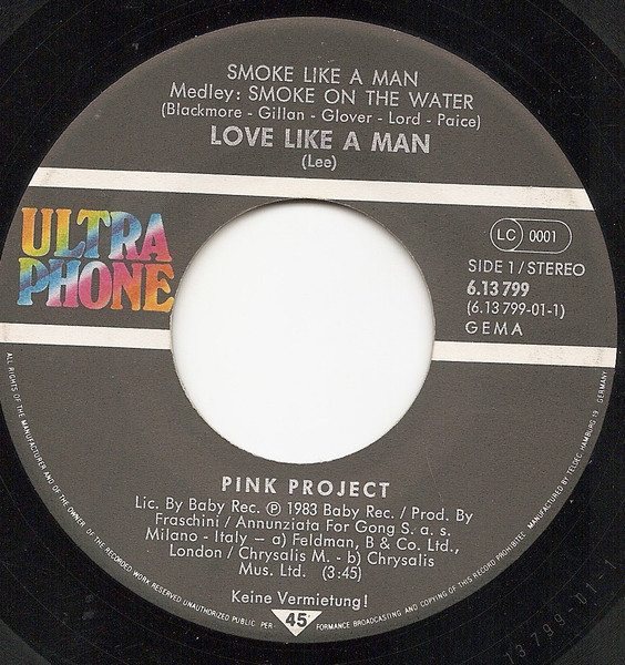 Pink Project - Smoke Like A Man | Ultraphone (6.13799 AC) - 3