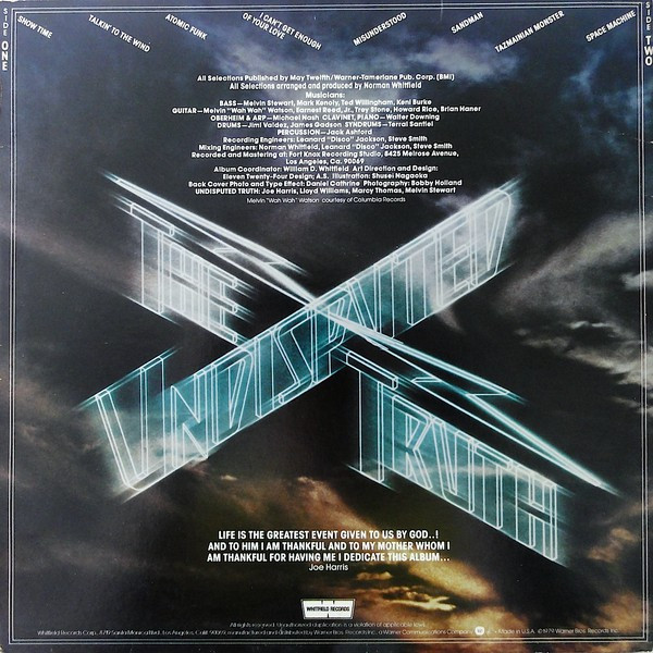 The Undisputed Truth - Smokin' | Whitfield Records (WHK 3202) - 2 The Undisputed Truth - Smokin' | Whitfield Records (WHK 3202) - 2