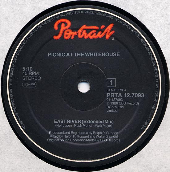 Picnic At The Whitehouse - East River (Extended Mix) | Portrait (PRTA 12.7093) - 2