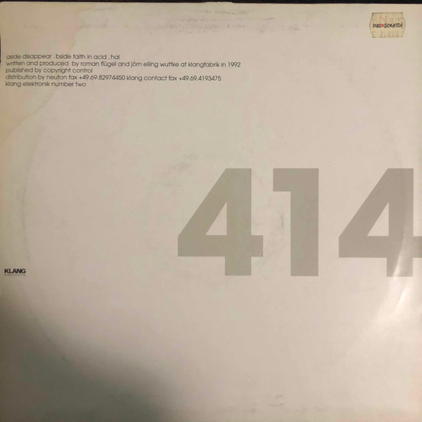 Acid Jesus - Remastered Two | Klang Elektronik (KLANG 02) - 2