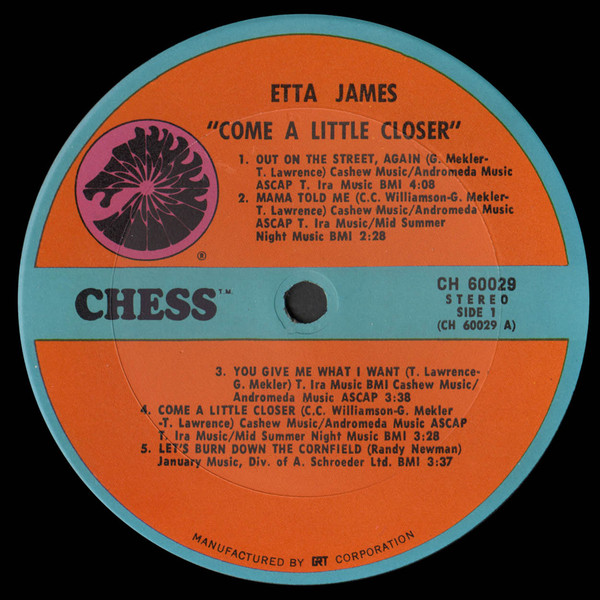 Etta James - Come A Little Closer | Chess (CH 60029) - 3 Etta James - Come A Little Closer | Chess (CH 60029) - 3