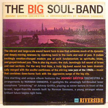 The Johnny Griffin Orchestra - The Big Soul-Band | Riverside Records (RLP 331) The Johnny Griffin Orchestra - The Big Soul-Band | Riverside Records (RLP 331)