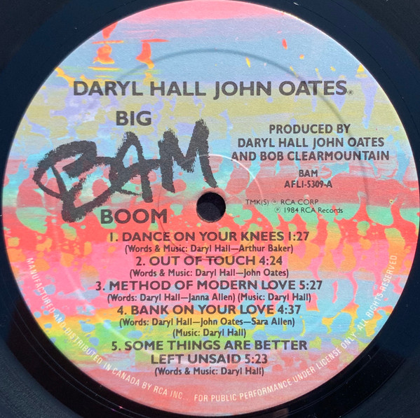 Daryl Hall & John Oates - Big Bam Boom | RCA (AFL1-5309) - 3 Daryl Hall & John Oates - Big Bam Boom | RCA (AFL1-5309) - 3