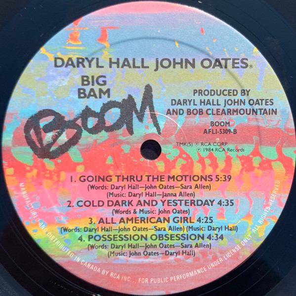 Daryl Hall & John Oates - Big Bam Boom | RCA (AFL1-5309) - 4 Daryl Hall & John Oates - Big Bam Boom | RCA (AFL1-5309) - 4